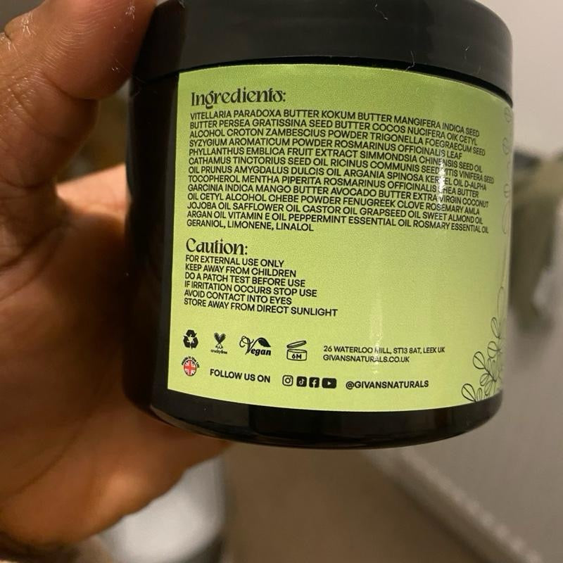 Moringa Hair Growth Butter With Shea For Haircare Hydrate Moisturizer